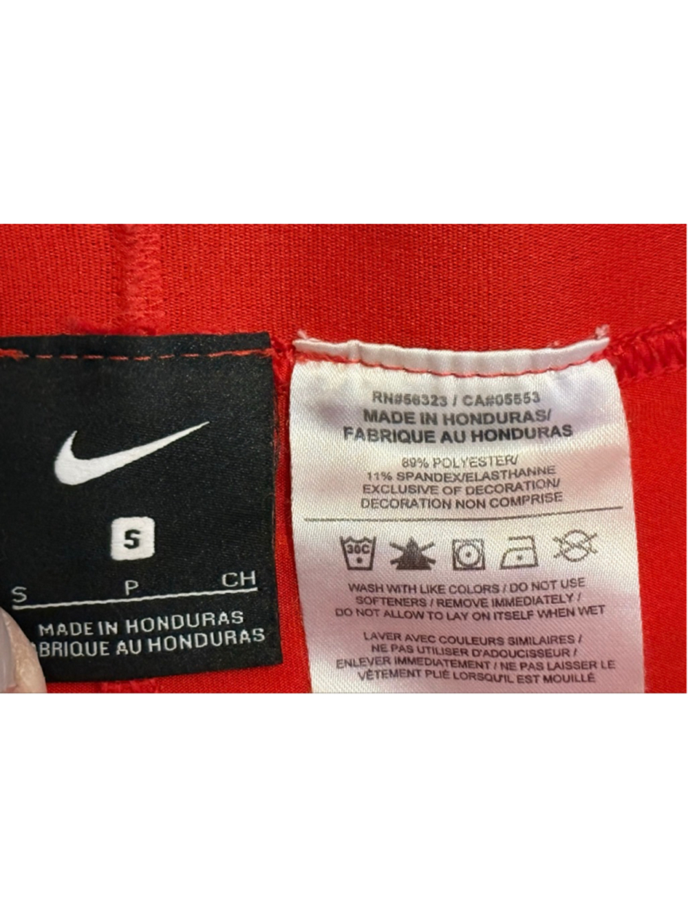 Nike Pro Compression Shorts Lot of 2 Red Athletic Training Running Women Sz S - Picture 6 of 6